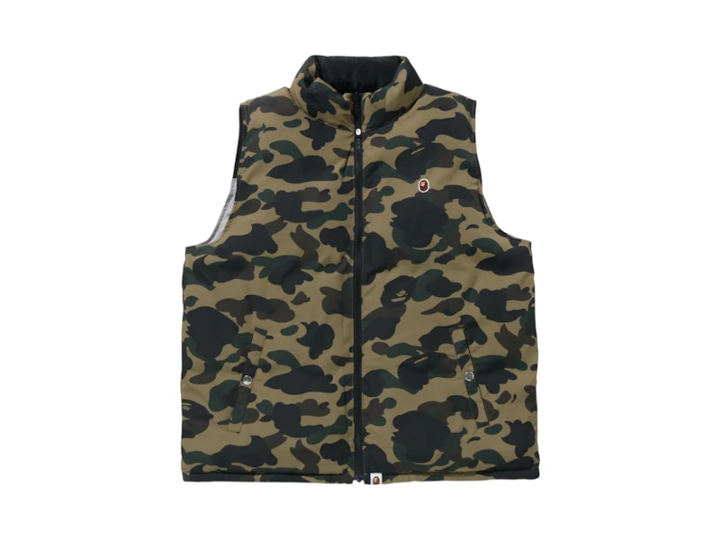 BAPE 1st Camo Reversible Down Vest (FW25) Green