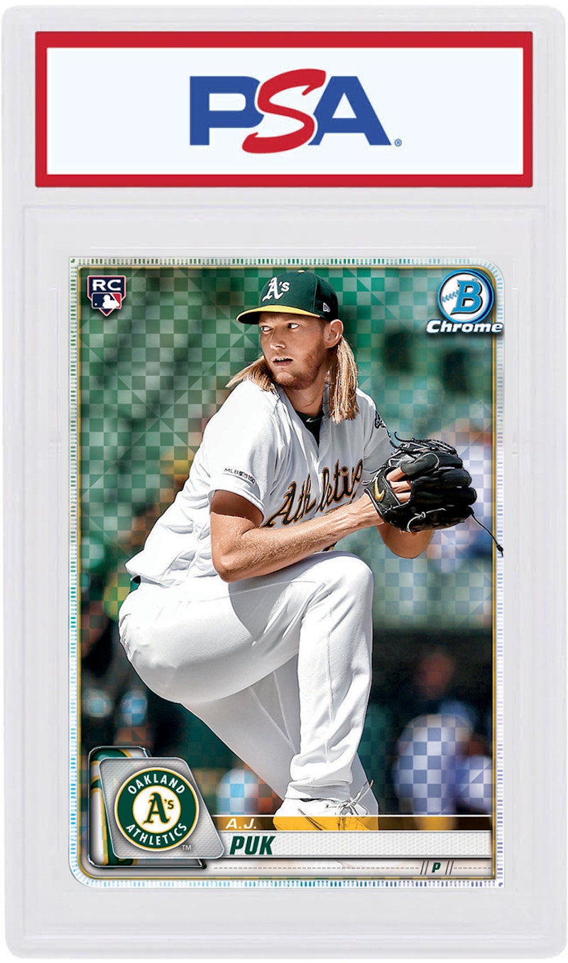A.J. Puk 2020 Bowman Chrome X Rookie Red X-Fractor 1/1 #34