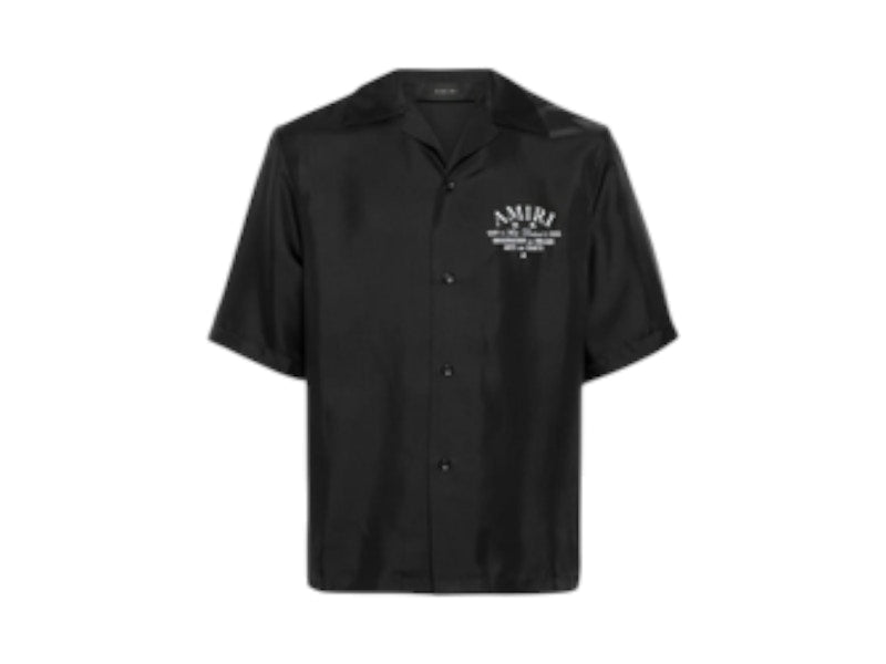 AMIRI Arts District Bowling Shirt Black