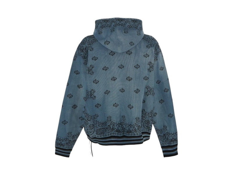 AMIRI Bandana Basketball Hoodie Blue