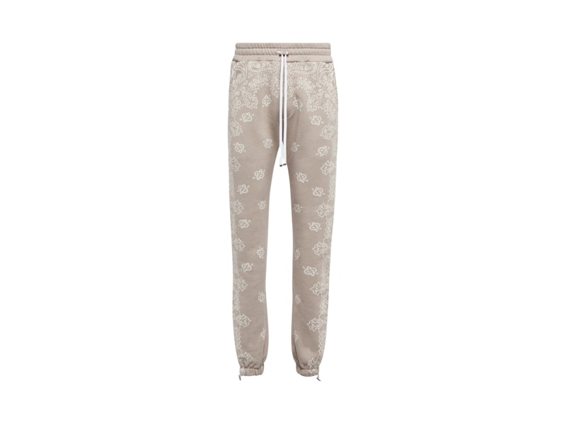 AMIRI Bandana Bleach Sweatpants Crockery