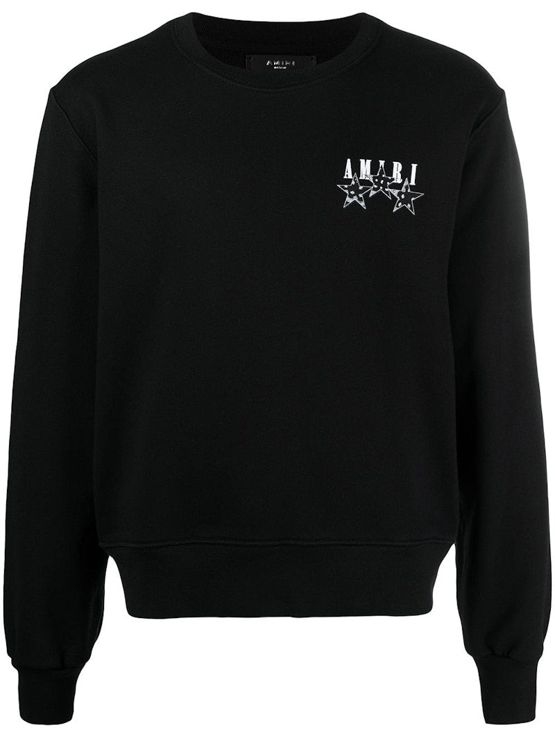AMIRI Bandana Stars Crew Black