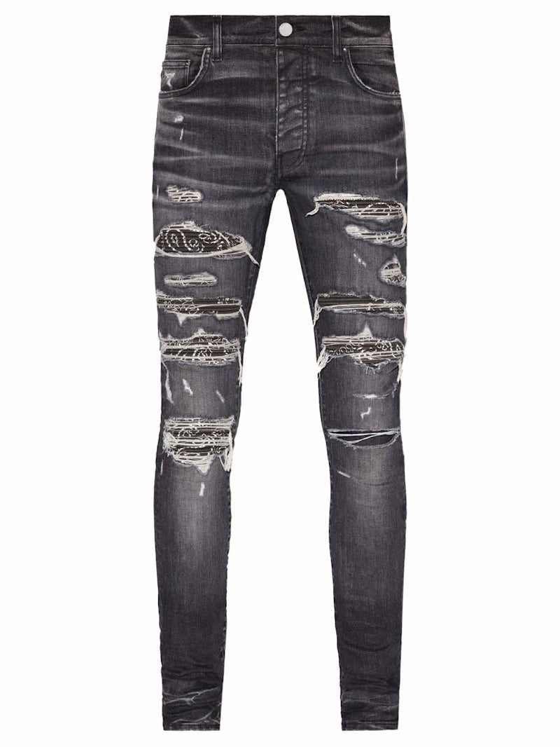 AMIRI Bandana Thrasher Grey Jeans Grey