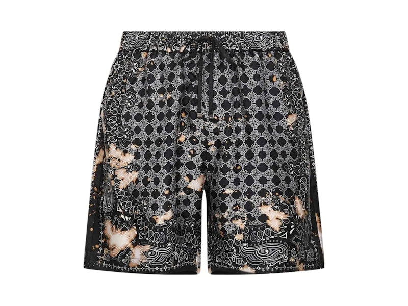 AMIRI Bleach Bandana Short Black