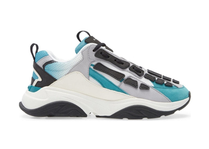 AMIRI Bone Runner White Black Blue Grass