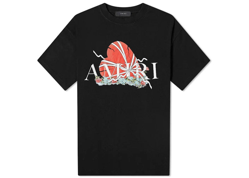 AMIRI Broken Heart Tee Black
