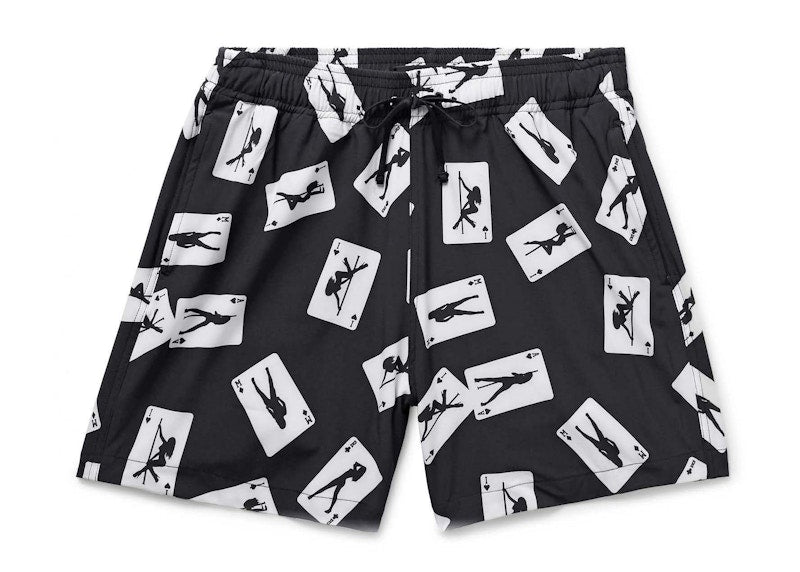 AMIRI Card Swim Shorts Black