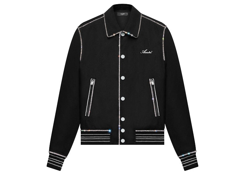 AMIRI Cherub Sequin Bomber Jacket Black