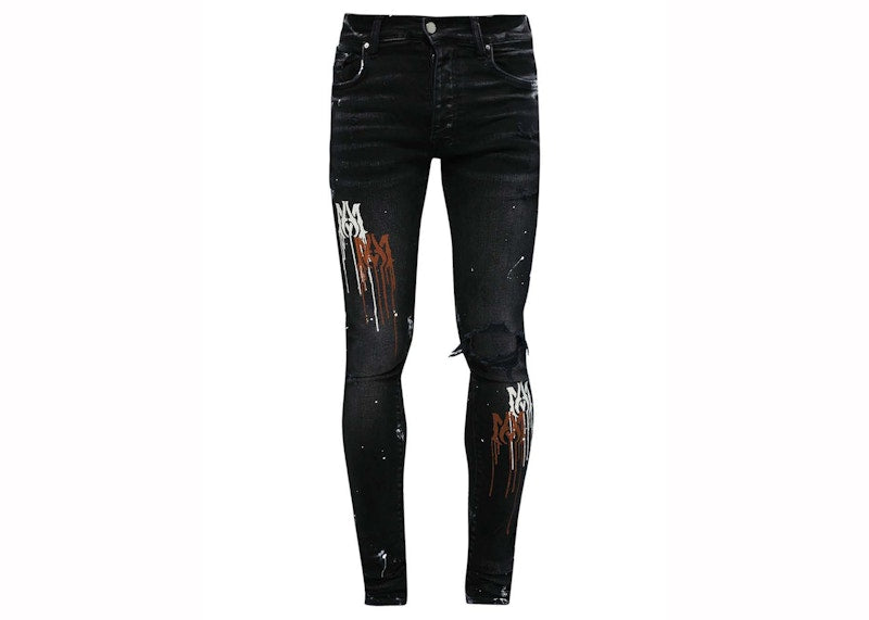 AMIRI Classic Stencil Jean Aged Black