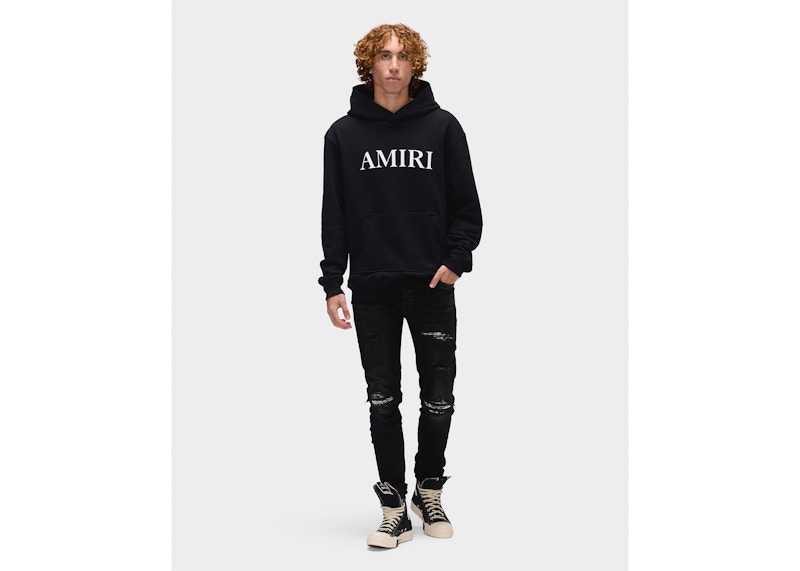 AMIRI Core Logo Hoodie Black/White