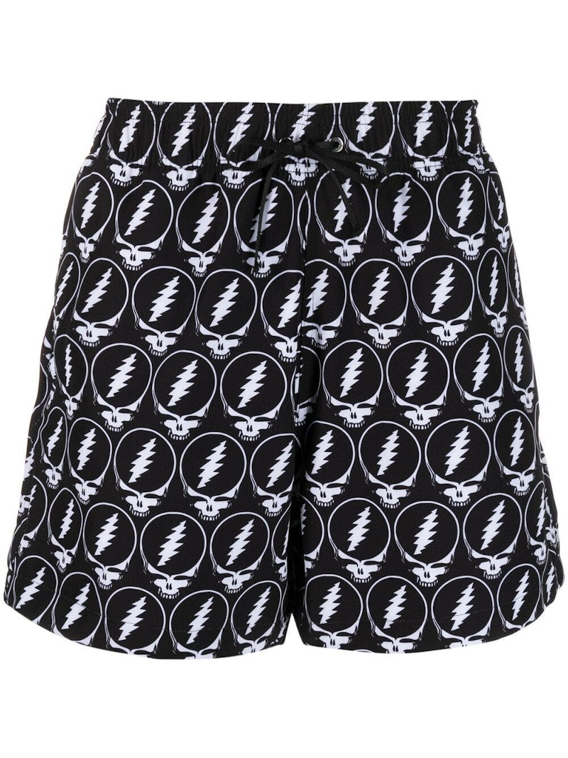 AMIRI Grateful Dead Skull Swim Shorts Black