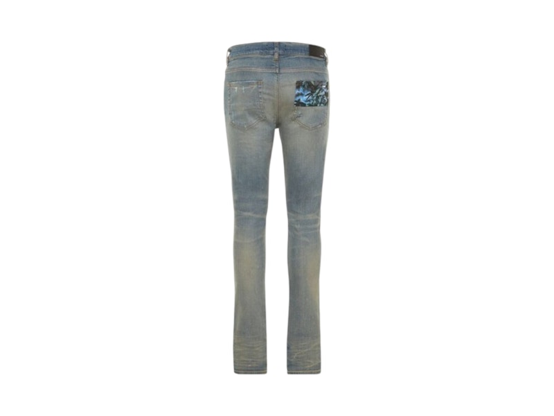 AMIRI Hawaiian Star Art Patch Jeans Clay Indigo