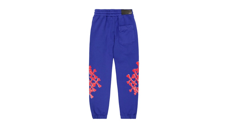 AMIRI Kids' Bones Graphic Sweatpants Blue/Red