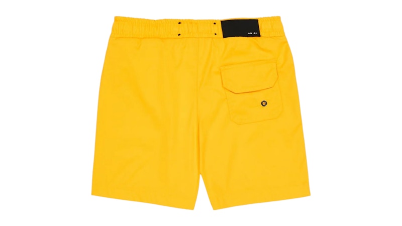 AMIRI Kids' Core Logo Swim Shorts Yellow