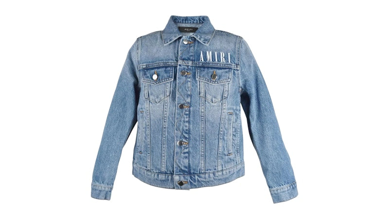 AMIRI Kids' Denim Trucker Jacket Light Denim