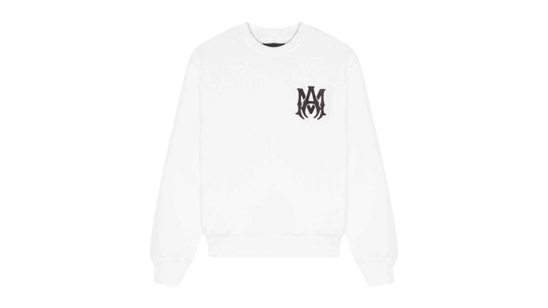 AMIRI Kids' MA Logo Crewneck White/Black
