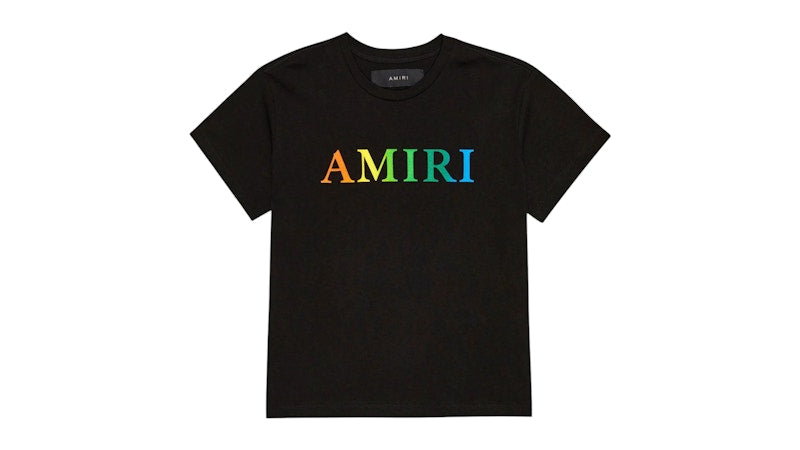 AMIRI Kids' Rainbow Logo Tee Black