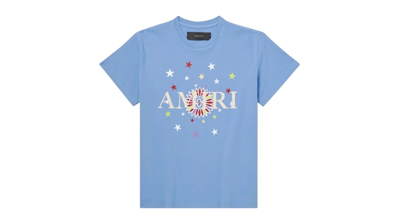 AMIRI Kids' Stars Graphic Tee Baby Blue