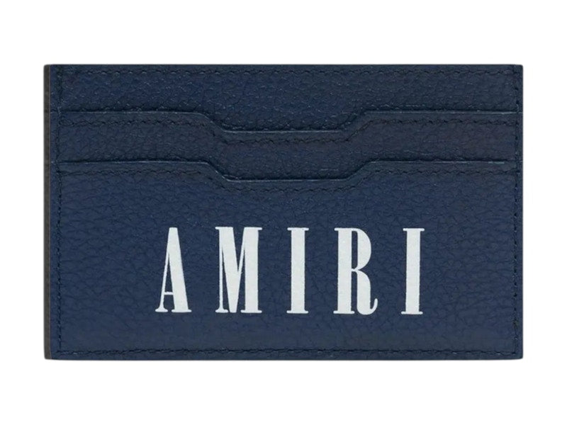 AMIRI Large Logo Card Holder Navy