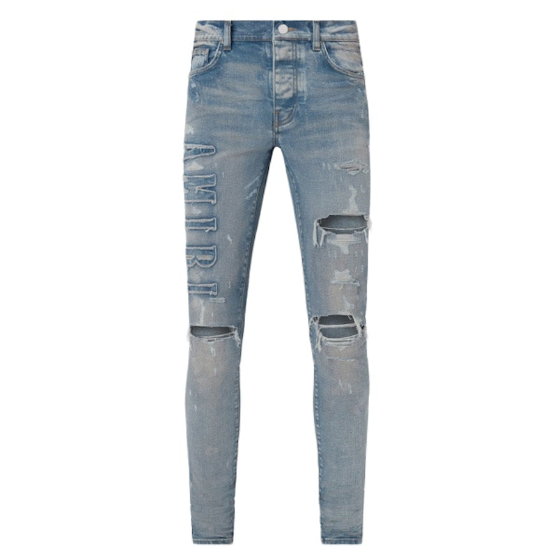 AMIRI Logo Applique Jeans Clay Indigo