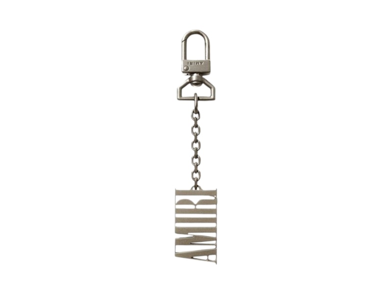 AMIRI Logo Keychain Silver