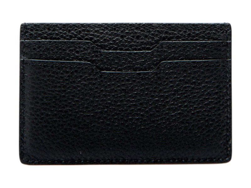 AMIRI Logo Leather Card Holder Black