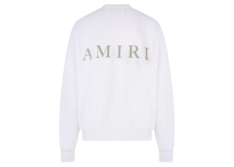 AMIRI Logo Print Cotton Sweatshirt White