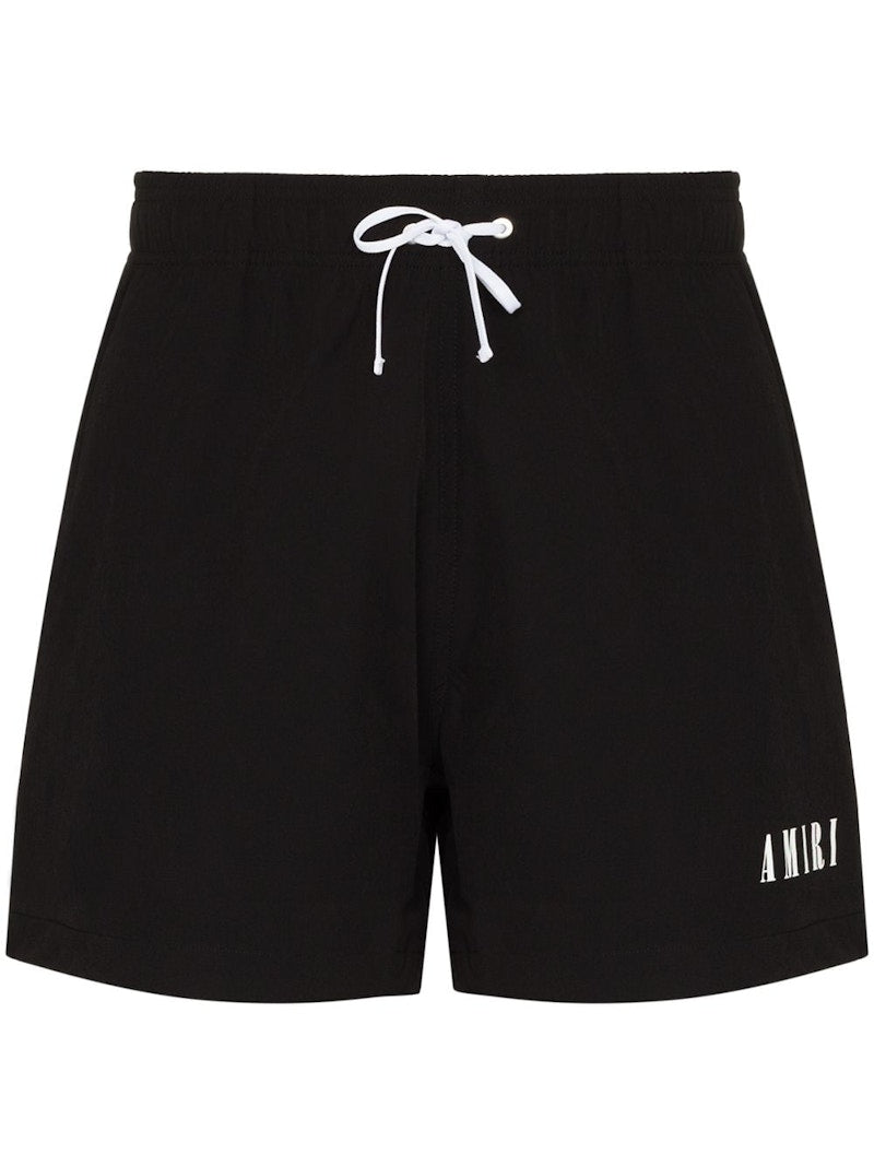 AMIRI Logo Swim Shorts Black