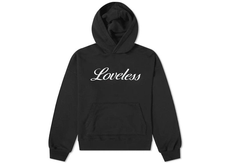 AMIRI Loveless Embroidered Hoodie Black