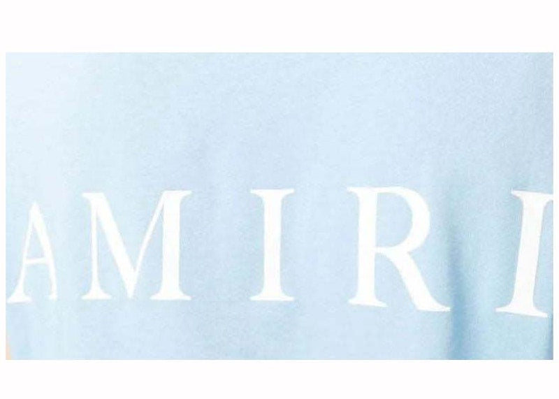 AMIRI MA Logo T-Shirt Light Blue