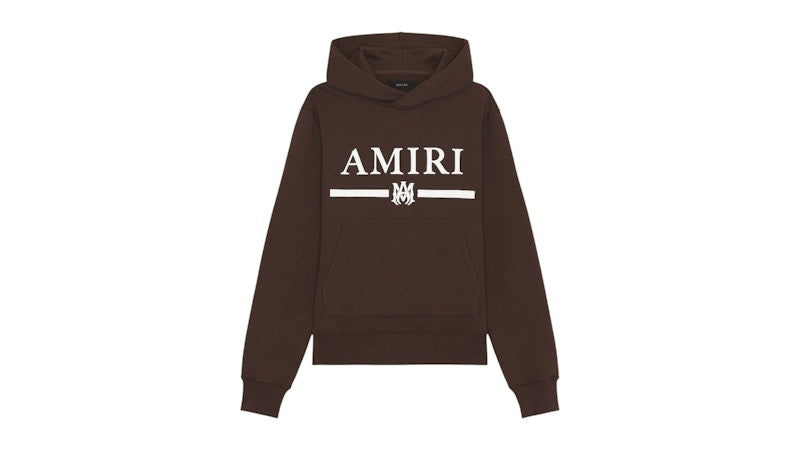 AMIRI Ma Bar Logo Hoodie Brown