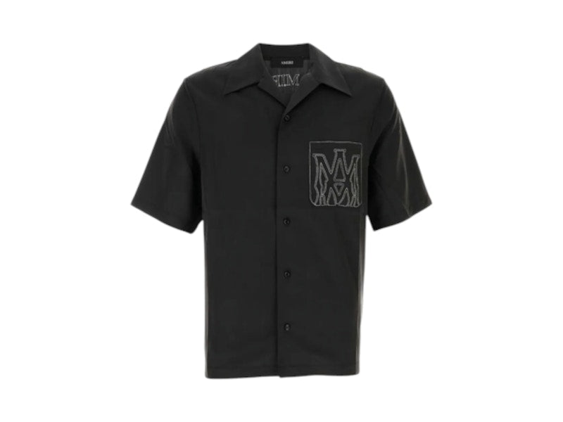 AMIRI Ma Outline Bowling Shirt Black