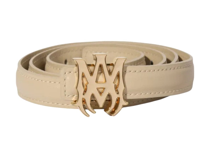 AMIRI Nappa "MA" Belt Alabaster Belt Alabaster