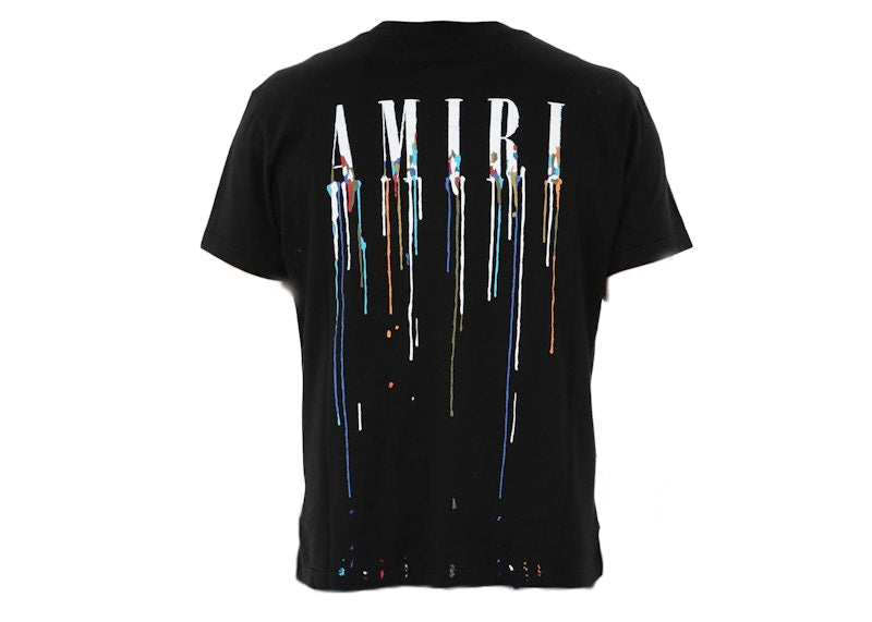 AMIRI Paint Drip Logo Tee Black