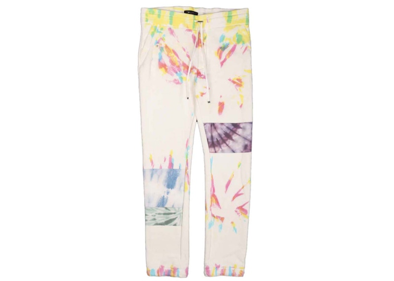 AMIRI Patchwork Tie Dye Sweatpant White/Multi