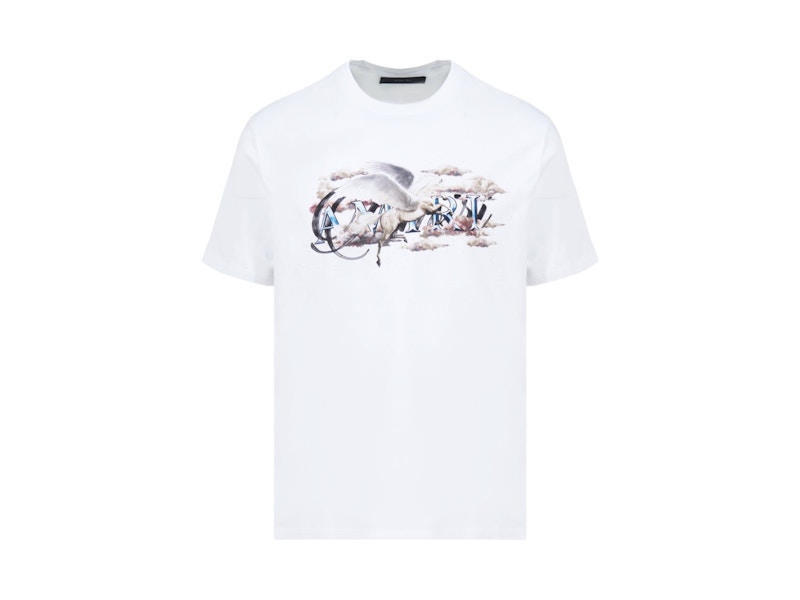 AMIRI Pegasus Script Logo Tee White
