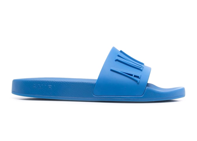 AMIRI Pool Slide Debossed Royal Blue