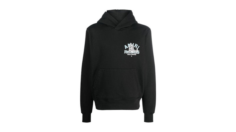 AMIRI Records Wolf Hoodie Black