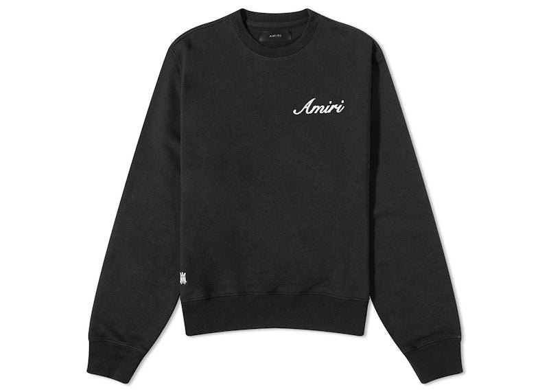 AMIRI Script Logo Sweatshirt Black