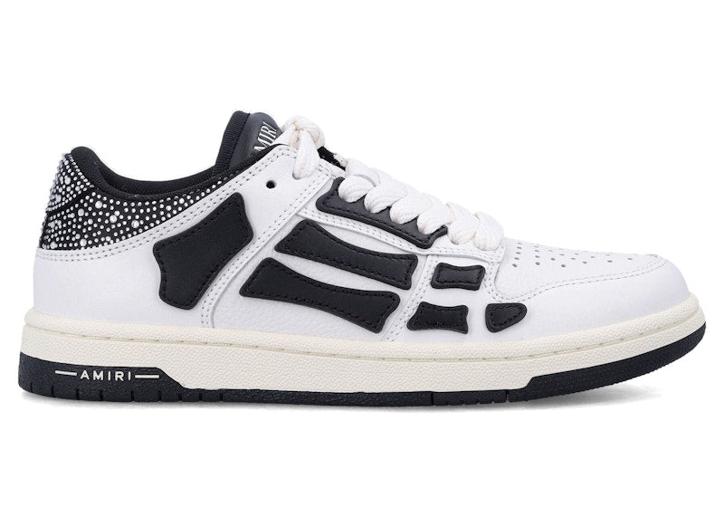AMIRI Skel Top Low White Black Crystal (Women's)