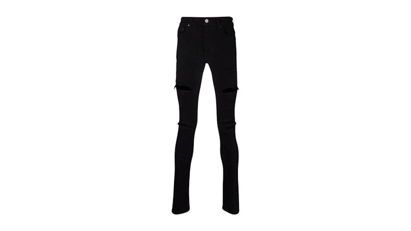 AMIRI Slim Fit Thrasher Plus Jeans Black
