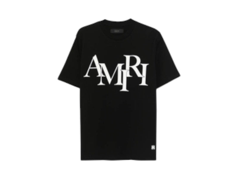 AMIRI Staggered Logo T-shirt Black