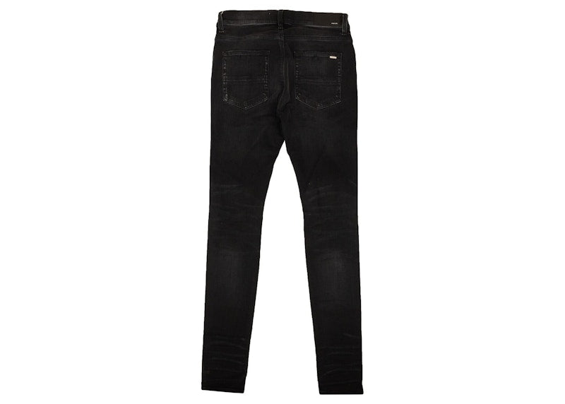 AMIRI Thrasher Plus Distressed Skinny Jeans Black