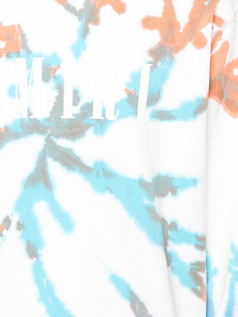 AMIRI Tie Dye Crewneck White/Orange/Blue