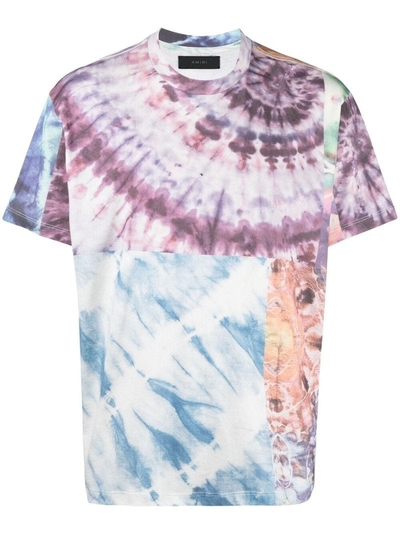 AMIRI Tie Dye Patchwork Tee Multicolor