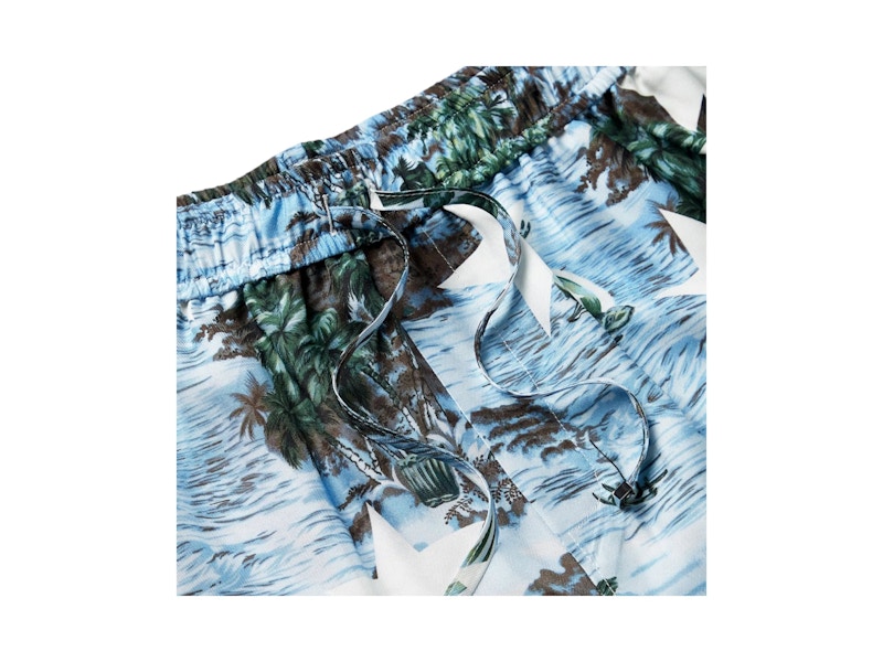 AMIRI Tropical Star Swimtrunks Blue