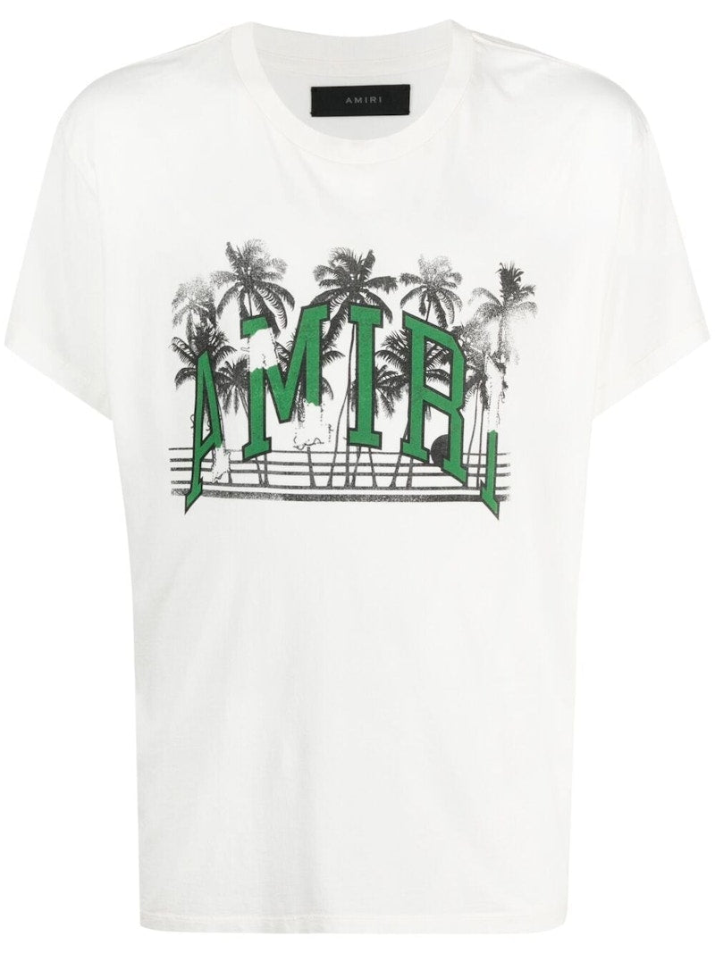 AMIRI Varsity Palms Tee White