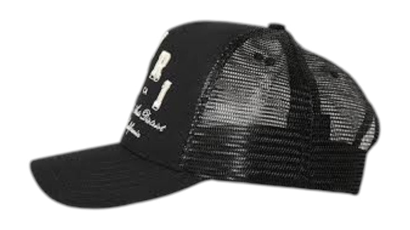 AMIRI Varsity Trucker Hat Black