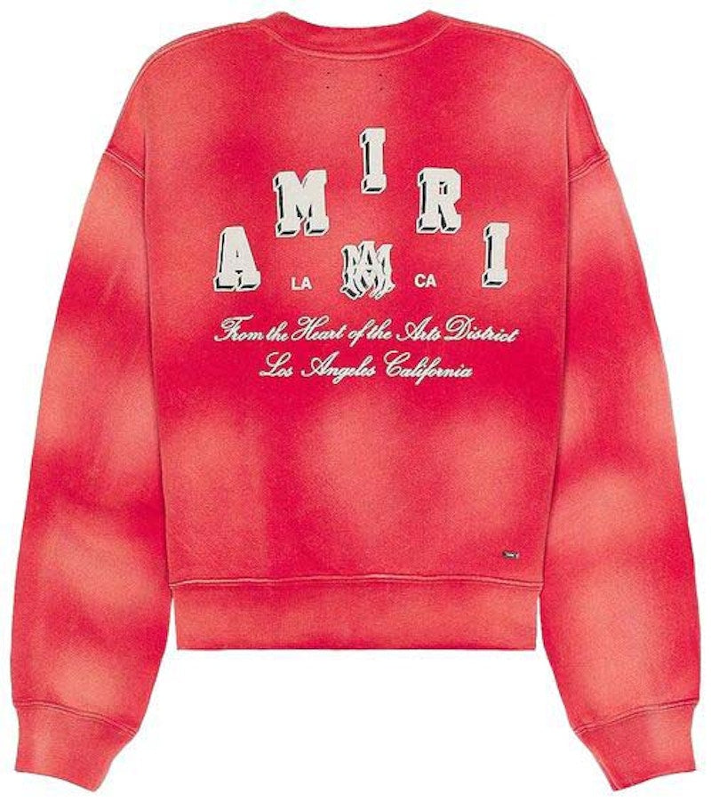 AMIRI Vintage Collegiate Crewneck Red