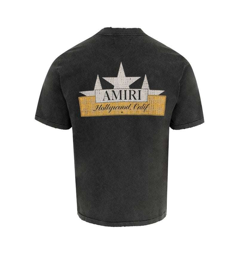 AMIRI Vintage Crystal Star Tee Black